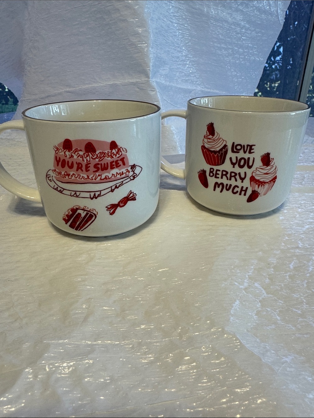 Opal House You're Sweet & love you berry much 15oz Coffee Mug Cup Stone Wear